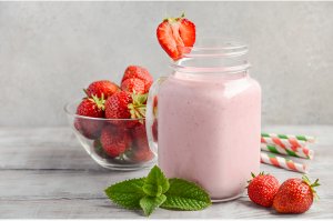 Erdbeer-Milchshake
